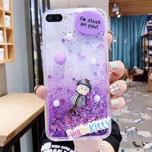 Load image into Gallery viewer, 红米6a手机壳3CC卡通M1803E1A/t/c液体流动redmi6a网红6A防摔壳小米红米6A少女流沙壳A6创意红迷6A炫彩星星