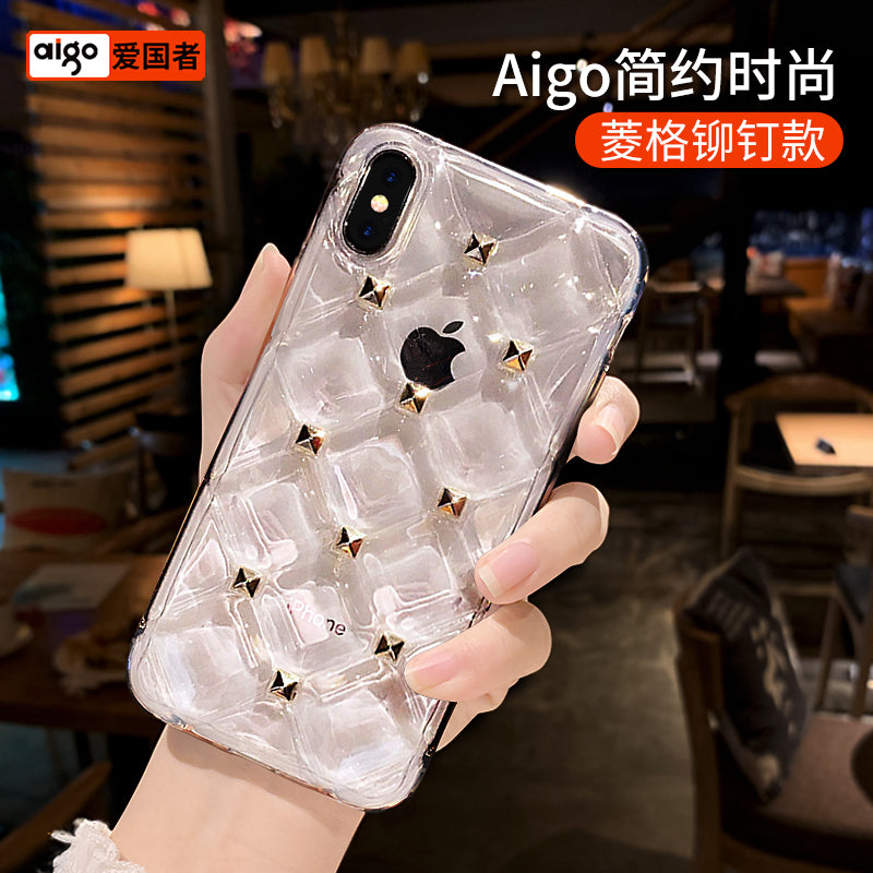 苹果X手机壳iPhoneXR硅胶8plus全包防摔6s女款7p潮牌个性xsmax软XiPhoneX网红6plus创意xmax高档8p透明抖音新