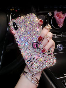 hellokitty苹果X手机壳满钻iphone7软壳8plus凯蒂猫iPhonexr手机套XSMAX可爱日韩ins网红少女7plus硅胶潮新款