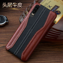 Load image into Gallery viewer, 华为p30手机壳p30pro真皮保护套p30lite后盖男款定制保时捷限量版