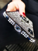 Load image into Gallery viewer, 苹果x手机壳水钻新款iphoneXs带钻边框潮牌女款XR镶钻金属边框苹果xsmax闪粉膜指环网红同款奢华满钻防摔全包