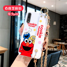 Load image into Gallery viewer, 个性卡通腕带华为mate30手机壳p30pro可背带斜挎链条mate20网红女款p20创意p30全包边lite软壳mate30pro日韩