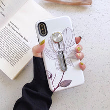 Load image into Gallery viewer, 黑素HEISU中国风紫外线变色苹果x手机壳全包硬壳磁吸指环扣手机壳