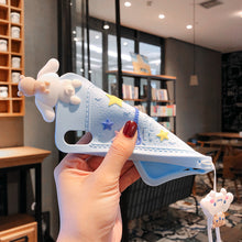 Load image into Gallery viewer, 卡通可爱立体趴趴狗苹果XSMax/XR手机壳11Pro蓝色星辰iphone8plus软硅胶7plus带挂绳个性创意6sp全包防摔套潮