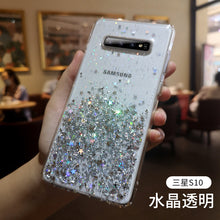 Load image into Gallery viewer, 三星s10手机壳s8+保护套s9透明软硅胶三星s10+全包防摔硬超薄s9+奢华闪粉星空网红潮牌女款个性创意十plus