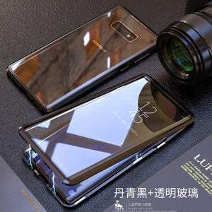 360度全包壳 三星NOTE8手机壳A9S金属边框全包A7双面玻璃保护套A8 2018保护壳万磁王抖音同款外壳NOTE8 CASE