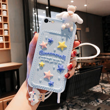 Load image into Gallery viewer, 卡通可爱立体趴趴狗苹果XSMax/XR手机壳11Pro蓝色星辰iphone8plus软硅胶7plus带挂绳个性创意6sp全包防摔套潮