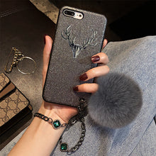 Load image into Gallery viewer, 欧美简约麋鹿三星Note9/8手机壳S9+奢华S8+全包S9软壳S8 Plus韩国女G9650水钻网红手链潮牌保护套硅胶祖母绿
