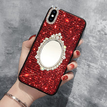 Load image into Gallery viewer, 红米K20 PRO奢华渐变闪粉Note7 PRO镜子水钻Redmi7手机壳Note8网红女7A潮牌红米6/6A/6PRO全包边挂绳挂脖硅胶