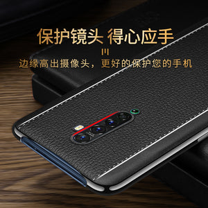 OPPO Reno2手机壳opporenoACE商务保护套reno 2高档5g版男全包opporeno2超薄ACE防摔0pp0个性创意0ppo女新款