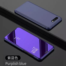 Load image into Gallery viewer, oppo/A1K/realme c2/c1翻盖手机壳镜面智能皮套oppoA1K透明防摔薄