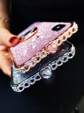 Load image into Gallery viewer, 苹果x手机壳新款xs max水钻金属边框iphonex防摔满钻网红xR女闪粉8plus带钻7plus高档6p边框壳6splus个性创意