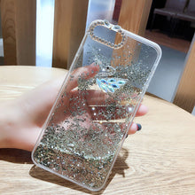 Load image into Gallery viewer, 苹果x手机壳6s女潮牌流沙奢华iphone8大气带钻7plus韩国网红新款xsmax软全包防摔立体水钻xr皇冠液体11promax