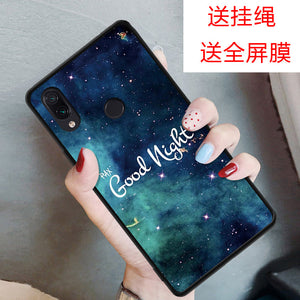 小米红米note7手机壳红米note7pro个性手机套Redmi Note7全包边手机保护套防摔软壳男女款学生老人款钢化膜潮