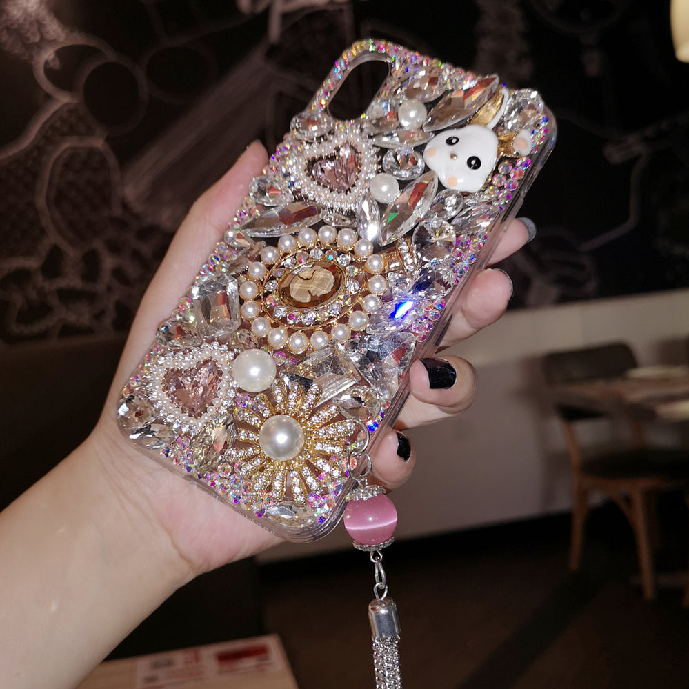 网红iphoneXs max苹果8plus手机壳7冬季兔毛绒XR保护套6防摔少女