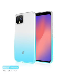 谷歌pixel4手机壳渐变透明彩虹google全包防摔Pixel 3A XL男女4xl