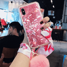 Load image into Gallery viewer, 华为p30手机壳女p30pro毛球p30lite硅胶p20保护套mate30个性ins网红30lite创意mate20毛绒绒20pro可爱20x闪粉