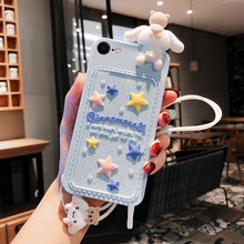 Load image into Gallery viewer, 卡通可爱立体趴趴狗苹果XSMax/XR手机壳11Pro蓝色星辰iphone8plus软硅胶7plus带挂绳个性创意6sp全包防摔套潮