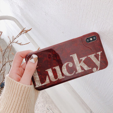 幸运贝壳纹8plus/7p/6苹果x手机壳XS Max/XR/iPhoneX女iphone6s套硅胶全包边防摔情侣男保护套