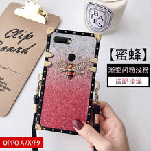 Load image into Gallery viewer, oppoa7x手机壳oppo a7x奢华闪粉0pp0f9蜜蜂opp潮女cph1823新款ooppF9 PBBM00防摔F9网红潮女oppo18013保护套