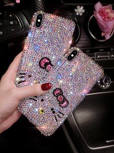 hellokitty苹果X手机壳满钻iphone7软壳8plus凯蒂猫iPhonexr手机套XSMAX可爱日韩ins网红少女7plus硅胶潮新款