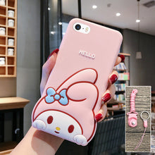 Load image into Gallery viewer, iphone5S手机壳苹果5保护套5S情侣卡通硅胶套SE全包防摔软外壳女