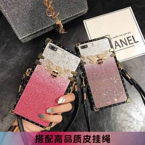 oppoa7x手机壳oppo a7x奢华闪粉0pp0f9蜜蜂opp潮女cph1823新款ooppF9 PBBM00防摔F9网红潮女oppo18013保护套