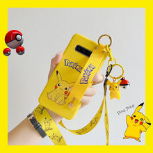 Load image into Gallery viewer, 三星s9手机壳女款腕带s10plus皮卡丘s10防摔挂脖绳三星s10+创意s10e可爱挂饰S9PLUS手机套卡通三星s9+保护套