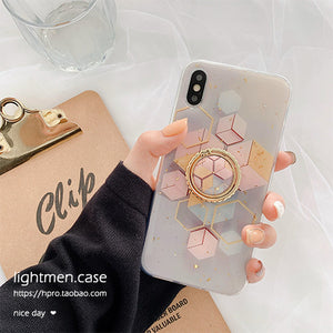 金箔支架壳11Pro/Max苹果X/XS/XR手机壳iPhone6s/8plus/7女6p硅胶