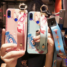 Load image into Gallery viewer, 红米note7手机壳 硅胶全包边防摔小米红米note7pro中国风平安健康腕带note7挂绳个性创意少女网红款潮女款套