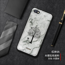 Load image into Gallery viewer, 送钢化膜红米6a手机壳男个性创意小米redmi 6a保护套全包防摔大理石纹皮套6A新款简约高档女卡通潮牌硅胶软壳