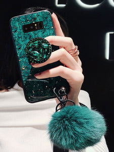 ins超火三星note8手机壳note9保护noto9硅胶套SM-N9500防摔N9508软壳N9600女款N9608挂绳galaxy紫n960u色not9