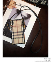 Load image into Gallery viewer, 壳手机a10/防摔潮牌A70A30格子全包A50A20M10奢华斜挎/三星//s9