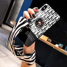 Load image into Gallery viewer, 红米6A手机壳小米A6保护套红迷6A彩绘玻璃壳M1804C3CE复古丝巾挂绳redmi6a网红女款hm红米6A小香风hongmi6A