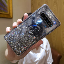Load image into Gallery viewer, 三星s10手机壳s8+保护套s9透明软硅胶三星s10+全包防摔硬超薄s9+奢华闪粉星空网红潮牌女款个性创意十plus