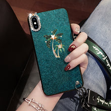 Load image into Gallery viewer, 红米K20祖母绿K20PRO创意红米Note7手机壳PRO水钻兰花红米6挂绳6A保护套Redmi7女款7A奢华小米Play挂脖潮牌韩