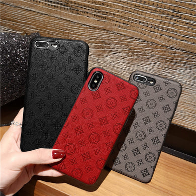 皮质iphoneXS max手机壳个性女款潮苹果7plus奢华硅胶套8plus全包防摔高档iphonexr新款情侣6S网红情侣软壳男