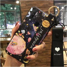Load image into Gallery viewer, 爆款VIVO Y17手机壳腕带支架保护套Y3/Y15/Y12可爱卡通挂绳软壳