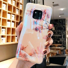 Load image into Gallery viewer, 梅花蓝光华为mate30pro手机壳p30个性创意p20p硅胶支架mate20保护套荣耀20防摔情侣男女款nova5pro/4时尚软壳