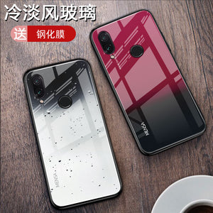 红米note7手机壳新品玻璃小米红米note7pro保护套por个性创意redmi全包边摄像头防摔潮硅胶潮牌男女网红外壳