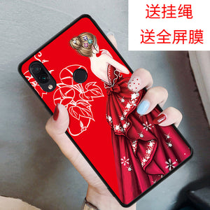 小米红米note7手机壳红米note7pro个性手机套Redmi Note7全包边手机保护套防摔软壳男女款学生老人款钢化膜潮