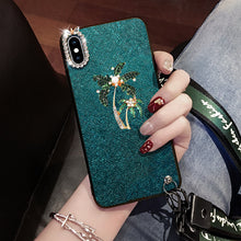 Load image into Gallery viewer, 红米K20祖母绿K20PRO创意红米Note7手机壳PRO水钻兰花红米6挂绳6A保护套Redmi7女款7A奢华小米Play挂脖潮牌韩