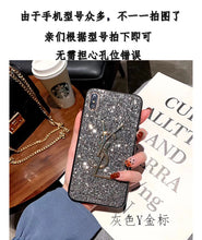 Load image into Gallery viewer, 三星s8+手机壳s10+plus网红女款s9+闪钻潮牌note9/8挂绳全包防摔