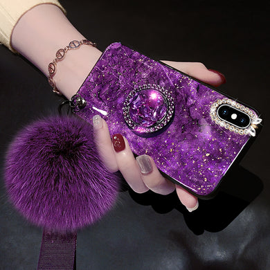 华为nova3手机壳女nova3i网红时尚毛球nova3e镶钻潮牌华为nova2s个性创意全包硅胶nova2plus潮款手机壳