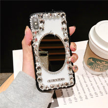 Load image into Gallery viewer, 新款镜子苹果X手机壳挂绳7plus个性创意6s水钻8透明潮女款XS MAX