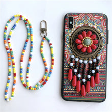 Load image into Gallery viewer, 新款中国风苹果X手机壳民族风复古iPhoneXSMAX流苏吊坠7plus保护套高档8x女款苹果7外壳旅游个性8P防摔XR挂绳