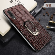 Load image into Gallery viewer, 华为p30手机壳真皮p30pro皮套p30lite保护套带磁吸指环支架p20定制高档p20por皮革全包防摔个性男款/士限量版