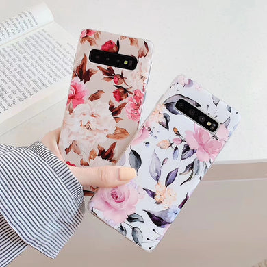 三星S10手机壳S10/S8+/S9/S9plus/S10plus保护套民族风复古花防摔