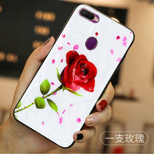 Load image into Gallery viewer, oppoa7x手机壳潮牌oppoA7X钻石纹玻璃a7x个性创意全包边防摔oppof9硅胶软壳磨砂网红情侣硬保护套女ins新品F9