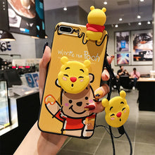 Load image into Gallery viewer, 史迪仔维尼熊OPPOA3手机壳A5男A3S女款A37软壳A7情侣A5S可爱A71挂绳A39卡通A57保护套A59支架A59S蓝A73黄A79
